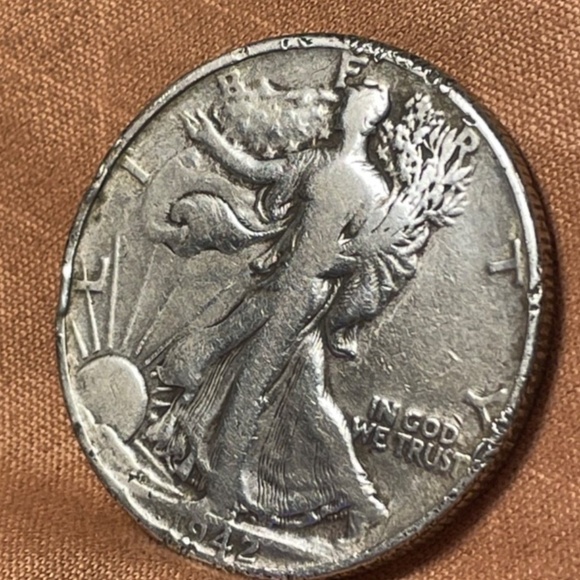 Rare 1942 Sue Walking Half Dollar Fine details #205791367559 - Picture 1 of 6